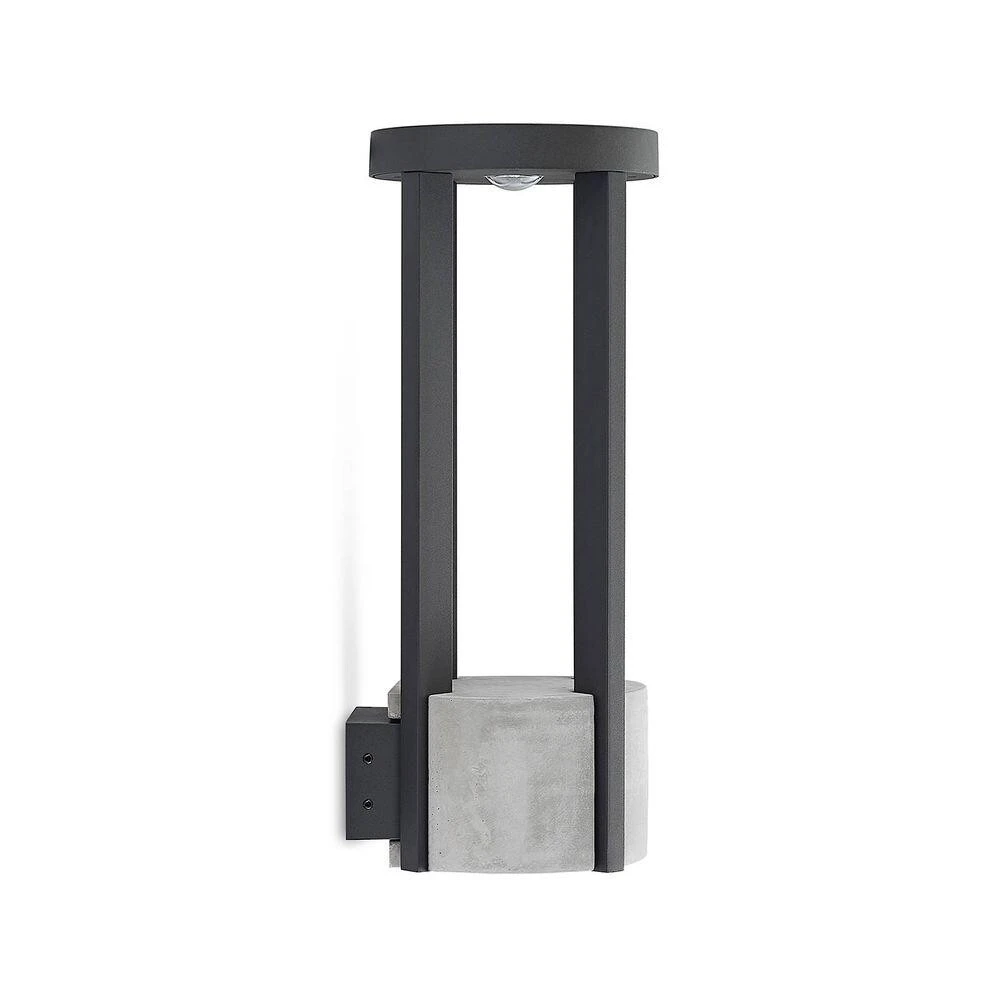 Overa LED Außen Wandleuchte Dark Grey - Lucande 1 Overa LED Außen Wandleuchte Dark Grey - Lucande