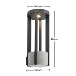 Overa LED Außen Wandleuchte Dark Grey - Lucande 11 Overa LED Außen Wandleuchte Dark Grey - Lucande -Lucande 4251911703474 5