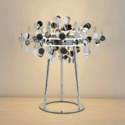 Glimmo LED Tischleuchte Chrome - Lucande -Lucande 4251911707007 4