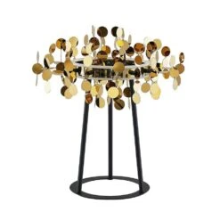 Glimmo LED Tischleuchte Brass - Lucande