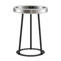 Seppe LED Tischleuchte Nickel - Lucande