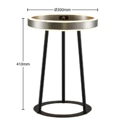 Seppe LED Tischleuchte Nickel - Lucande -Lucande 4251911707168 4