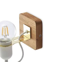 Becky Wandleuchte White/Wood - Lucande -Lucande 42519117120566