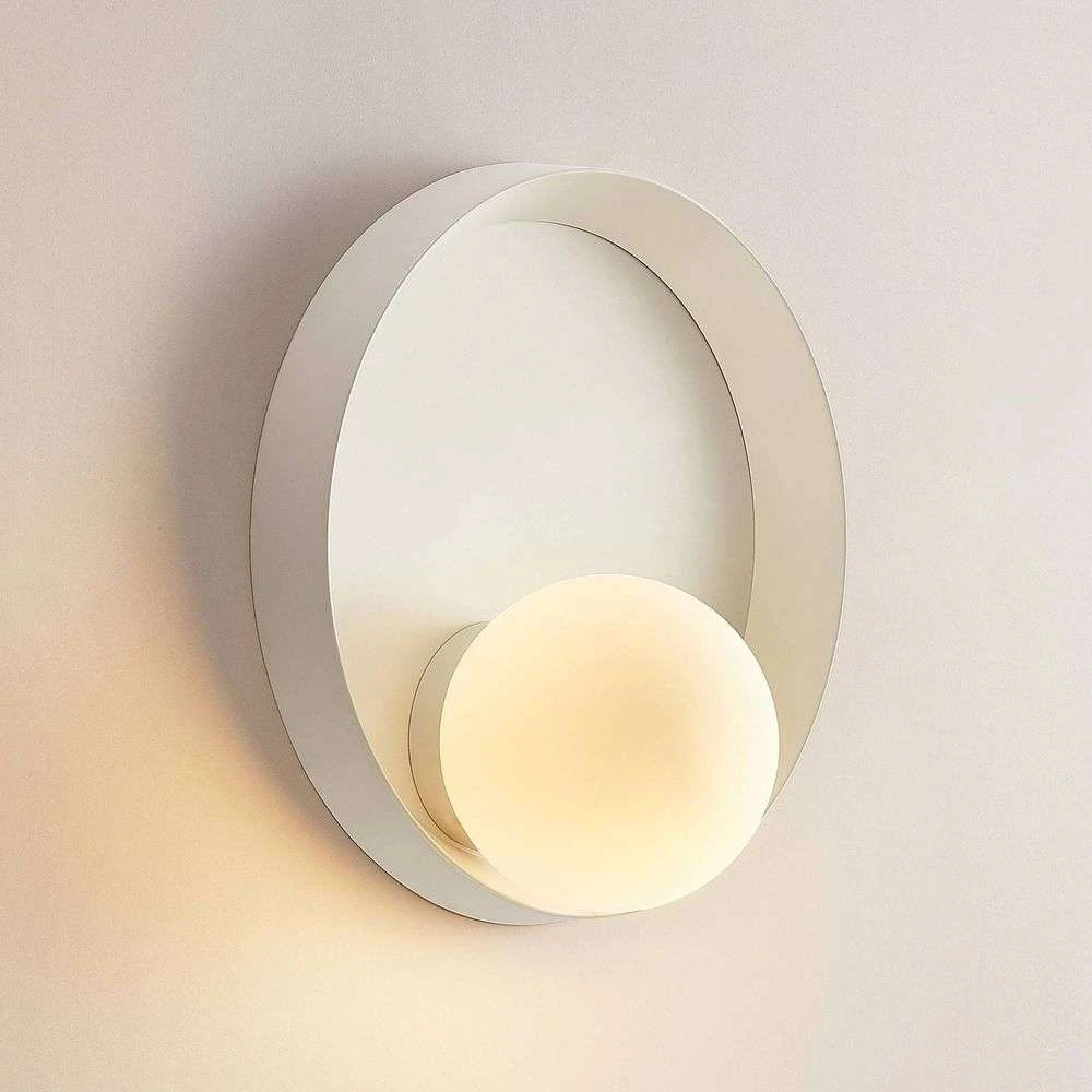 Andelina Wandleuchte White/Opal - Lucande 5 Andelina Wandleuchte White/Opal - Lucande – Bild 5