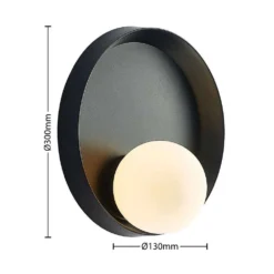 Andelina Wandleuchte Black/Opal - Lucande 10 Andelina Wandleuchte Black/Opal - Lucande -Lucande 42519117121003