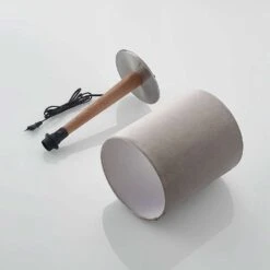 Heily Cylinder High Tischleuchte Grey - Lucande -Lucande 4251911723649 8