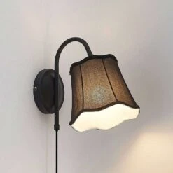 Binta Wandleuchte Silver Black - Lucande -Lucande 4251911726008 4