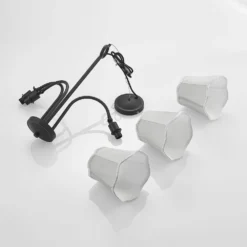 Binta 3 Pendelleuchte Silver Grey - Lucande -Lucande 4251911726145 7