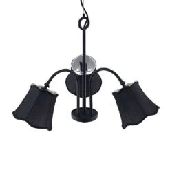 Binta 3 Pendelleuchte Silver Black - Lucande -Lucande 4251911726176 10