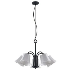 Binta 5 Pendelleuchte Silver Grey - Lucande