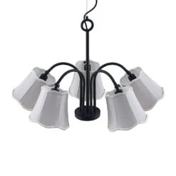 Binta 5 Pendelleuchte Silver Grey - Lucande -Lucande 4251911726206 10