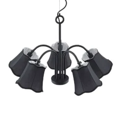 Binta 5 Pendelleuchte Silver Black - Lucande -Lucande 4251911726220 10