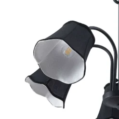 Binta 5 Pendelleuchte Silver Black - Lucande -Lucande 4251911726220 6