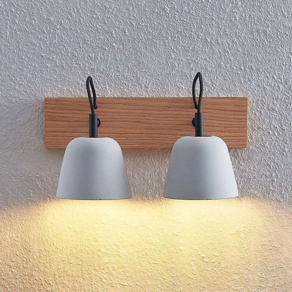 Otavis 2 Wandleuchte Concrete - Lucande 4 Otavis 2 Wandleuchte Concrete - Lucande – Bild 4