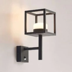 Timio Up Außen Wandleuchte W/Sensor Dark Grey - Lucande -Lucande 4251911735826 4