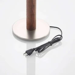 Lakira Tischleuchte M White/Wood - Lucande -Lucande 42519117403877