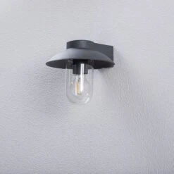 Lucande Marvetta Außenwandleuchte, Dunkelgrau -Lucande 5257002 2