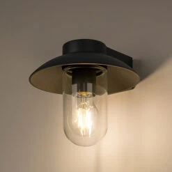 Lucande Marvetta Außenwandleuchte, Dunkelgrau -Lucande 5257002 5