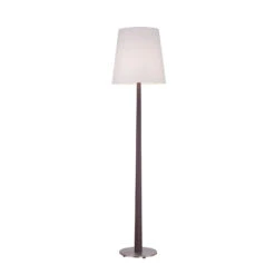 Lucande Elif Stehlampe Weiß, Konisch Eiche Dunkel -Lucande 6722596 3