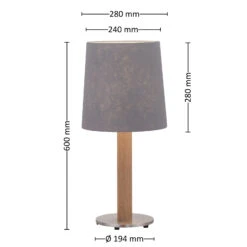 Lucande Elif Tischlampe Filz Zylinder Eiche Natur 13 Lucande Elif Tischlampe Filz Zylinder Eiche Natur -Lucande 6722601 4