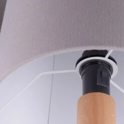 Lucande Elif Tischlampe Filz Zylinder Eiche Natur 15 Lucande Elif Tischlampe Filz Zylinder Eiche Natur -Lucande 6722601 6