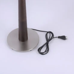 Lucande Elif Tischlampe Weiß, Konisch Eiche Dunkel -Lucande 6722605 8