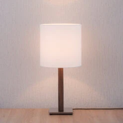 Lucande Elif Tischlampe Weiß, Eckig Eiche Dunkel 11 Lucande Elif Tischlampe Weiß, Eckig Eiche Dunkel -Lucande 6722608 2