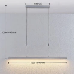 Lucande LED-Balkenpendelleuchte Merrit Mit Touchdimmer Alu 13 Lucande LED-Balkenpendelleuchte Merrit Mit Touchdimmer Alu -Lucande 7620087 3