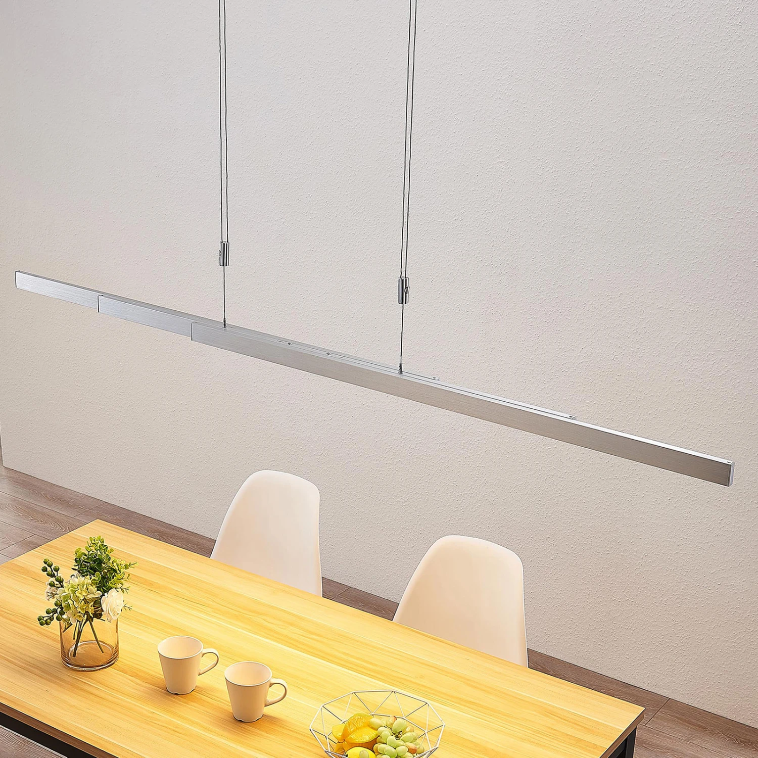 Lucande LED-Balkenpendelleuchte Merrit Mit Touchdimmer Alu 5 Lucande LED-Balkenpendelleuchte Merrit Mit Touchdimmer Alu – Bild 5