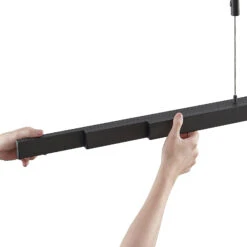 Lucande LED-Hängeleuchte Merrit Verstellbar Anthrazit -Lucande 7620110 7