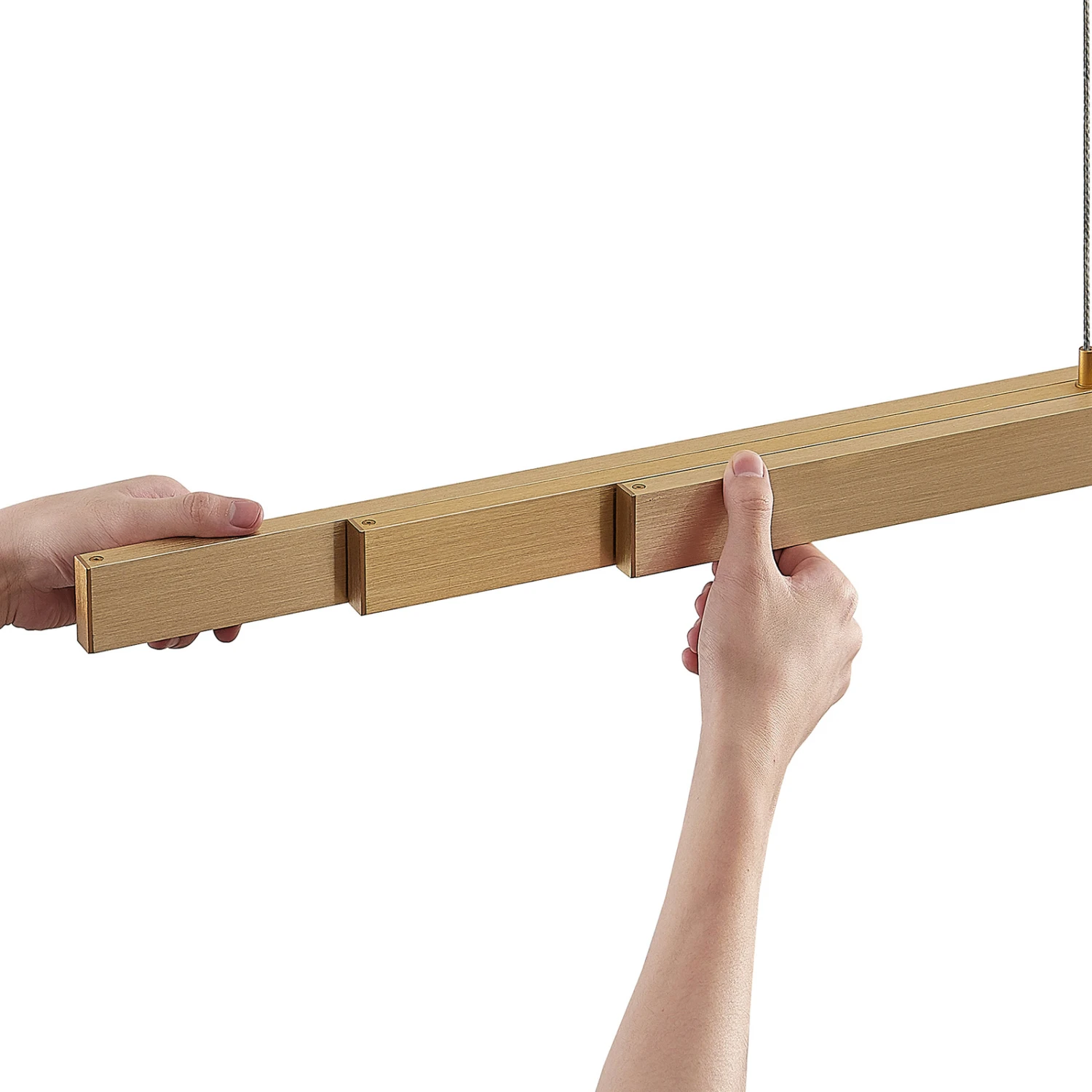 Lucande LED-Hängeleuchte Merrit Verstellbar Messing Matt 8 Lucande LED-Hängeleuchte Merrit Verstellbar Messing Matt – Bild 8