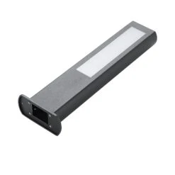 Lucande LED-Sockellampe Mhairi, Eckig, Dunkelgrau, 50 Cm -Lucande 8032188 6