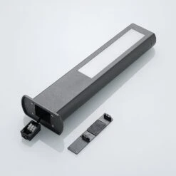 Lucande LED-Sockellampe Mhairi, Eckig, Dunkelgrau, 50 Cm -Lucande 8032188 7