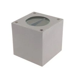 Lucande Silberne LED-Außenwandleuchte Jarno, Würfelform 9 Lucande Silberne LED-Außenwandleuchte Jarno, Würfelform -Lucande 9616009 3