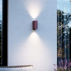 Lucande Leuchtstarke LED-Außenwandleuchte Tavi Rostbraun 13 Lucande Leuchtstarke LED-Außenwandleuchte Tavi Rostbraun -Lucande 9616012 3