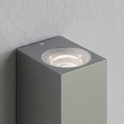 Lucande Silberne Außenwandleuchte Tavi M. Bridgelux LED -Lucande 9616013 3