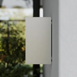 Lucande Silberne Außenwandleuchte Tavi M. Bridgelux LED -Lucande 9616013 4