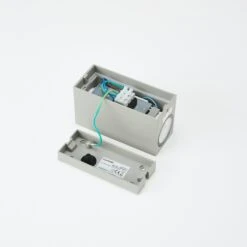 Lucande Silberne Außenwandleuchte Tavi M. Bridgelux LED -Lucande 9616013 7