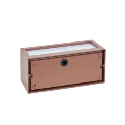 Lucande Eckige Außenwandleuchte Bente, Rostfarben -Lucande 9616023 7