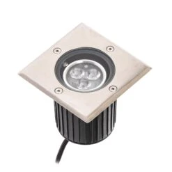Lucande LED-Bodeneinbauleuchte Schwenkbar, IP67, Eckig -Lucande 9616034 7