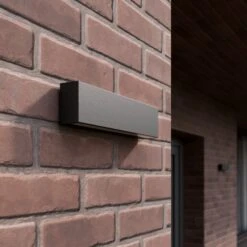 Lucande LED-Außenwandlampe Elvira, Graphitgrau -Lucande 9616097 2