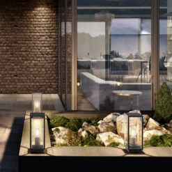 Lucande Annalea - Sockelleuchte In Eckiger Form -Lucande 9616112 8