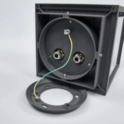 Lucande Eckige Sockellampe Annalea Mit Glasscheiben -Lucande 9616113 6