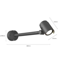Lucande Ausladender LED-Strahler Beatrix Für Draußen -Lucande 9616118 4