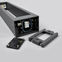 Lucande Grafitgraue LED-Wegelampe Jupp, 60 Cm -Lucande 9616120 7