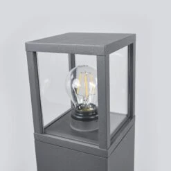 Lucande Wegeleuchte Klemens, Grafitgrau, Höhe 90 Cm 11 Lucande Wegeleuchte Klemens, Grafitgrau, Höhe 90 Cm -Lucande 9616127 4