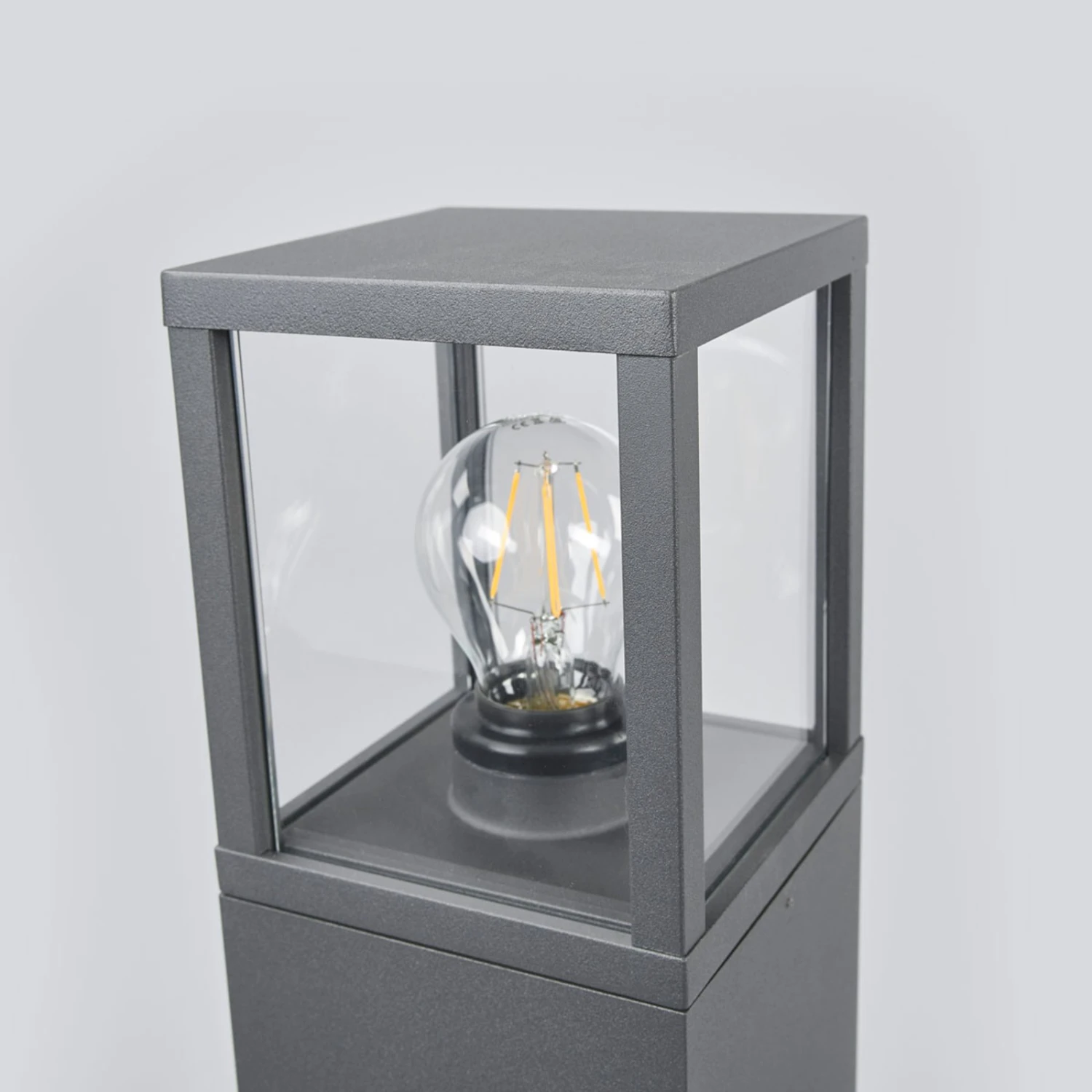 Lucande Wegeleuchte Klemens, Grafitgrau, Höhe 90 Cm 5 Lucande Wegeleuchte Klemens, Grafitgrau, Höhe 90 Cm – Bild 5