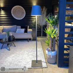 Lucande Terrassenleuchte Andrei Mit Dunkelgrauem Schirm -Lucande 9616148 8