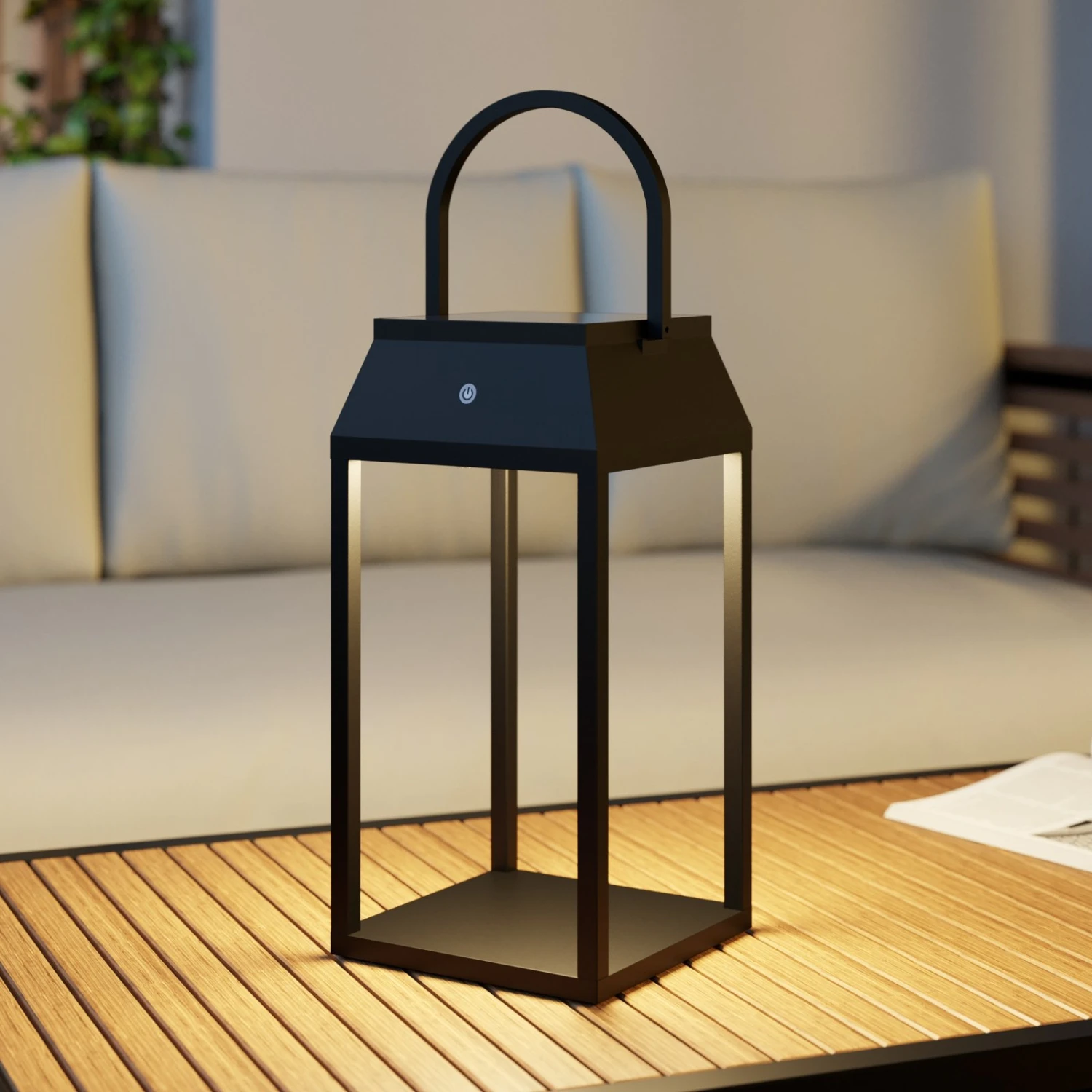 Lucande Maleos LED-Solar-Laterne, Dimmbar 1 Lucande Maleos LED-Solar-Laterne, Dimmbar