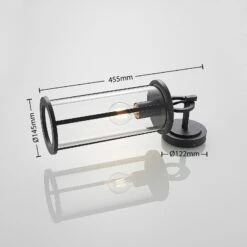 Lucande Emmeline Außenwandleuchte In Laternenform -Lucande 9616162 3